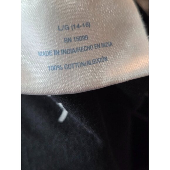 Fundamentals Women's Short Sleeve Pullover Midi Dress Kaften Floral Black Size L - Picture 8 of 8